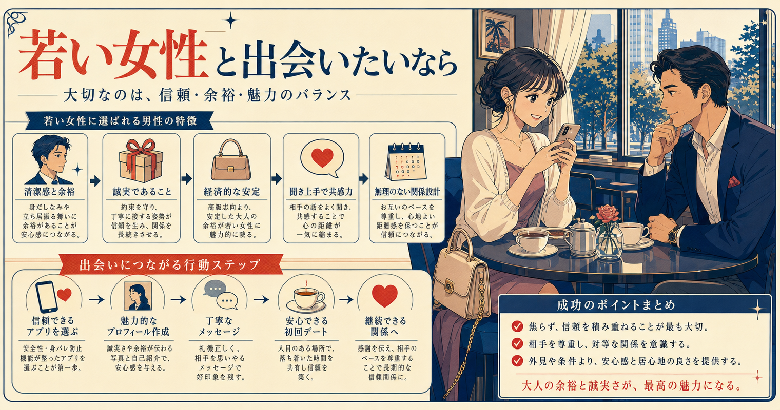 若い女性と出会いたいなら