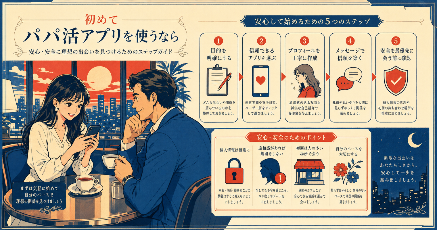初めてパパ活アプリを使うなら