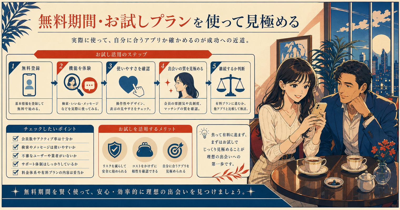 無料期間・お試しプランを使って見極める