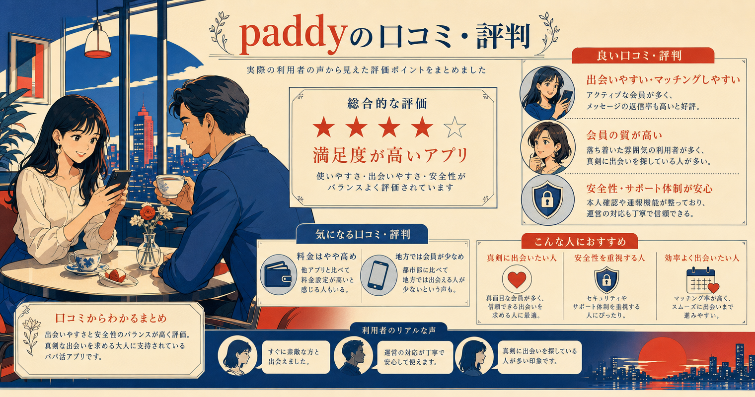 paddyの口コミ・評判