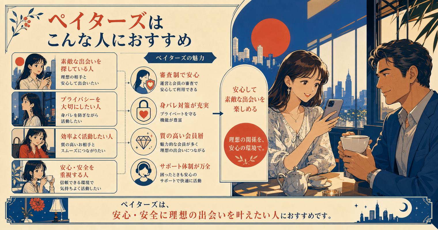 ペイターズはこんな人におすすめ