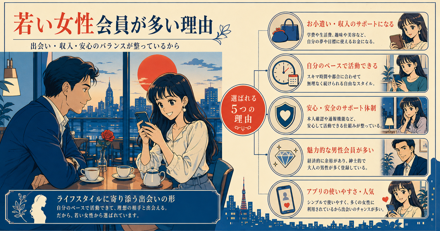 若い女性会員が多い理由