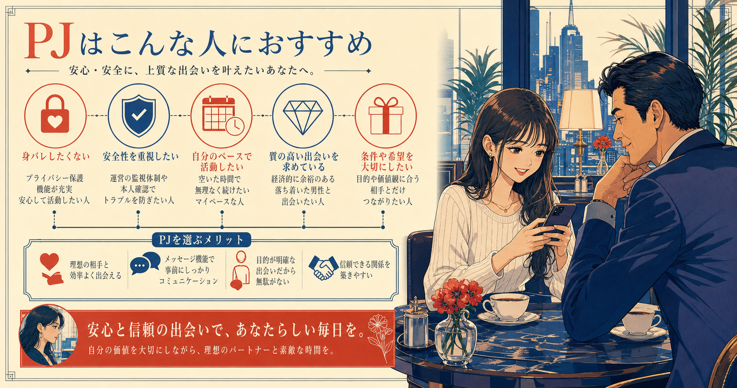 PJはこんな人におすすめ